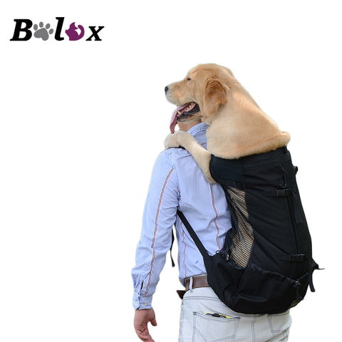 Breathable Dog Carrier Bag for Large Dogs Golden Retriever Bulldog Backpack Adjustable Big Dog Travel Bag