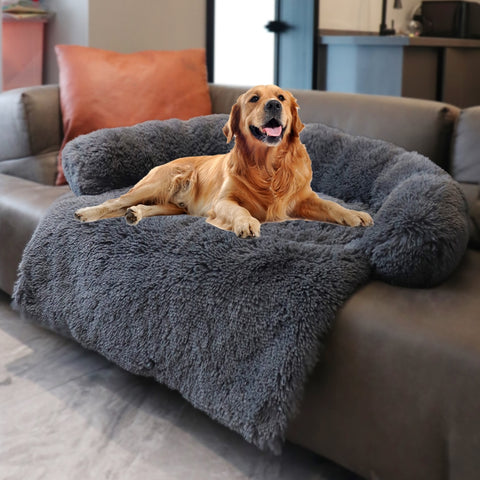 Removable Plush Pet Dog Bed Sofa for Large Dogs House Mat Kennel Winter Warm Cat Bed Pad Washable Dog Cushion Blanket Sofa Cover